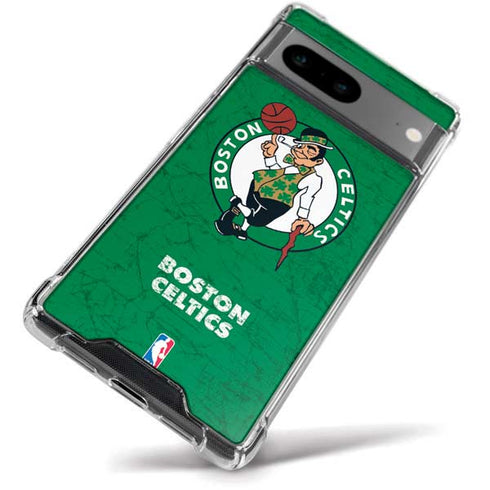 NBA Boston Celtics Green Primary Logo Google Pixel 8a Clear Case